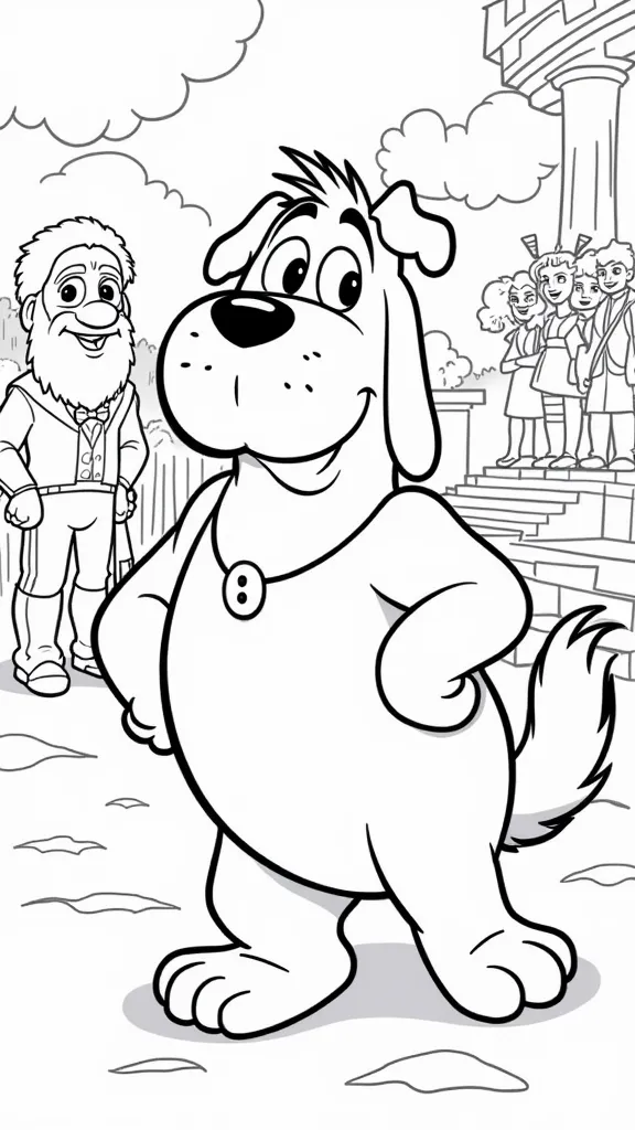 mr peabody coloring pages